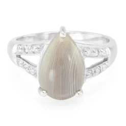 Botswana-Achat-Silberring