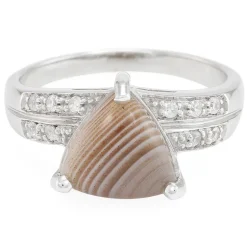 Botswana-Achat-Silberring