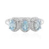 Brasilianischer Aquamarin-Silberring
