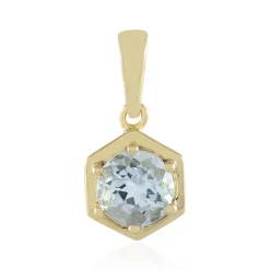 Brasilianischer Aquamarin-Silberanhänger