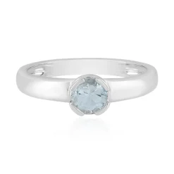Brasilianischer Aquamarin-Silberring