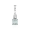Brasilianischer Aquamarin-Silberanhänger