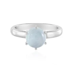 Brasilianischer Aquamarin-Silberring