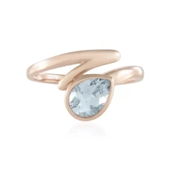 Brasilianischer Aquamarin-Goldring (KM by Juwelo)