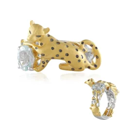 Brasilianischer Aquamarin-Silberring (Gems en Vogue)