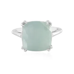 Brasilianischer Aquamarin-Silberring