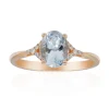 Brasilianischer Aquamarin-Goldring