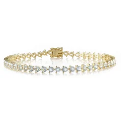 Brasilianischer Aquamarin-Silberarmband