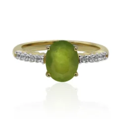 Brasilianischer Grüner Opal-Goldring (Tenner Diniz)