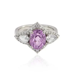 Brasilianischer Kunzit-Platinring