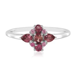 Brasilianischer Pinkfarbener Turmalin-Silberring
