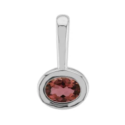 Brasilianischer Pinkfarbener Turmalin-Silberanhänger (Pallanova)