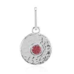 Brasilianischer Pinkfarbener Turmalin-Silberanhänger (Pallanova)