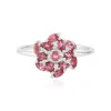 Brasilianischer Pinkfarbener Turmalin-Silberring