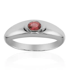 Brasilianischer Pinkfarbener Turmalin-Silberring