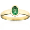 Brasilianischer Smaragd-Goldring (CUSTODANA)