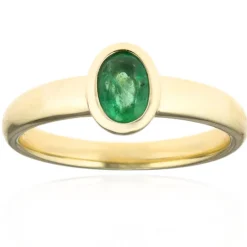 Brasilianischer Smaragd-Goldring (CUSTODANA)