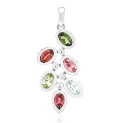 Brasilianischer Turmalin-Silberanhänger (Pallanova)