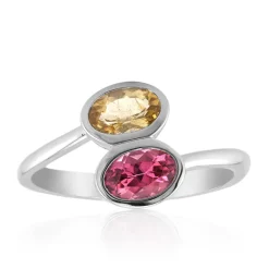 Brasilianischer Turmalin-Silberring (Pallanova)