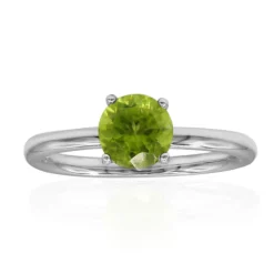 Burmesischer Peridot-Silberring