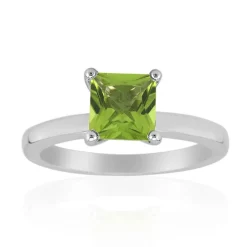 Burmesischer Peridot-Silberring