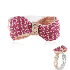 Burmesischer Rubin-Silberring (Gems en Vogue)