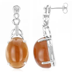 Capillitas-Aragonit-Silberohrringe