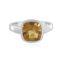 Champagner-Quarz-Silberring