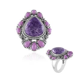 Charoit-Silberring (Desert Chic)