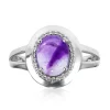 Chevron-Amethyst-Silberring