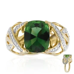 Chrom-Turmalin-Goldring (Rifkind 1894 Collection)