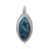 Chrysokoll-Silberanhänger