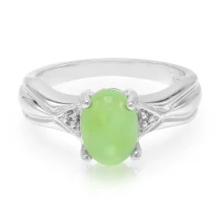 Chrysopras-Silberring