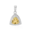 Citrin-Silberanhänger