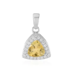 Citrin-Silberanhänger