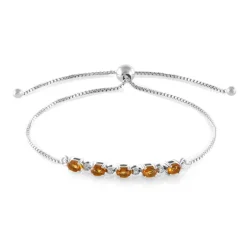 Citrin-Silberarmband