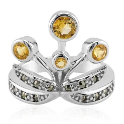 Citrin-Silberring (Annette classic)