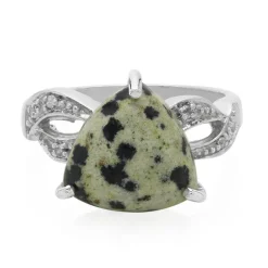 Dalmatiner-Jaspis-Silberring