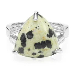 Dalmatiner-Jaspis-Silberring
