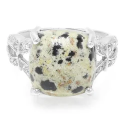 Dalmatiner-Jaspis-Silberring