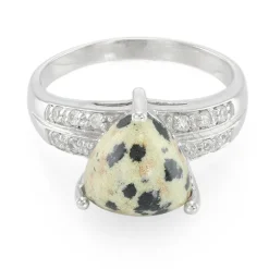 Dalmatiner-Jaspis-Silberring