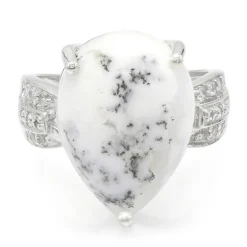 Dendriten-Achat-Silberring