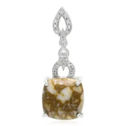 Dinosaurier-Quarz-Silberanhänger