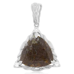 Dinosaurier-Quarz-Silberanhänger