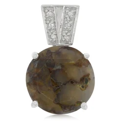 Dinosaurier-Quarz-Silberanhänger