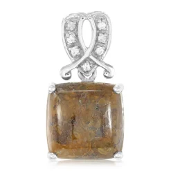 Dinosaurier-Quarz-Silberanhänger