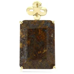 Dinosaurier-Quarz-Silberanhänger