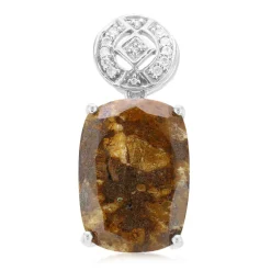 Dinosaurier-Quarz-Silberanhänger