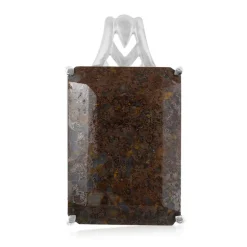 Dinosaurier-Quarz-Silberanhänger