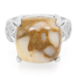 Dinosaurier-Quarz-Silberring